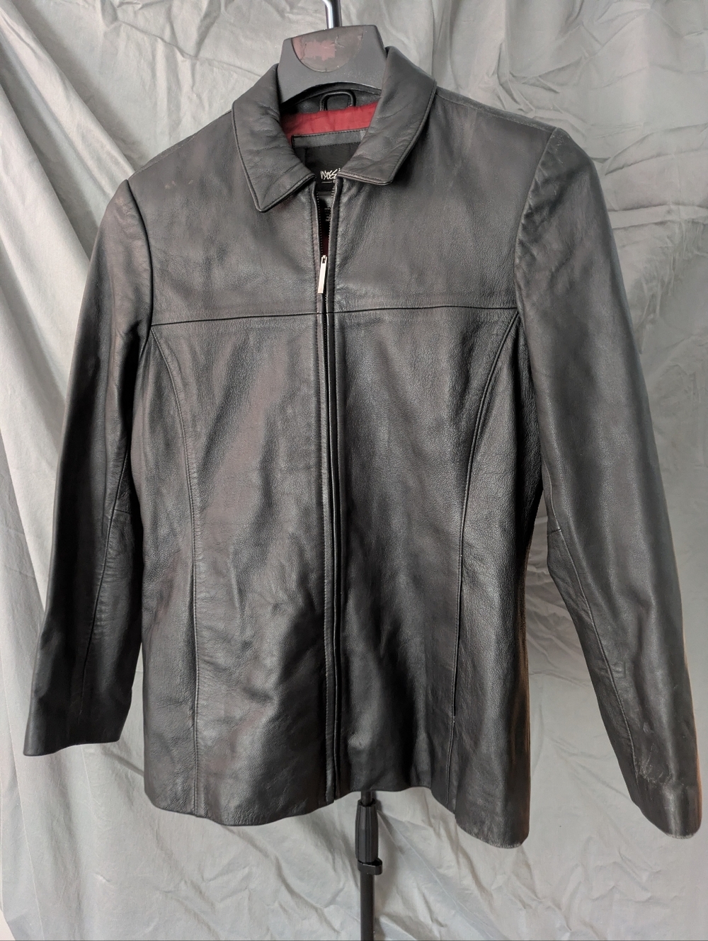 Mossimo Women's Classic Black Leather Jacket